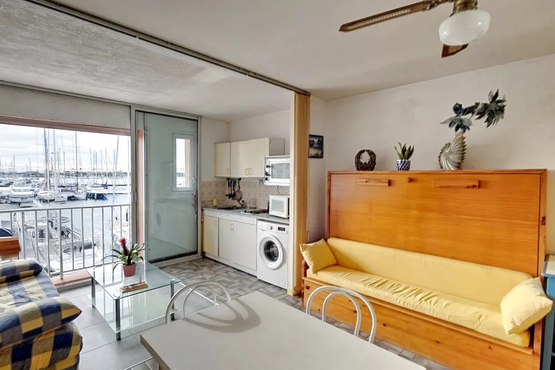 Charmant 2 pièces avec vue sur le port au Cap d'Agde 