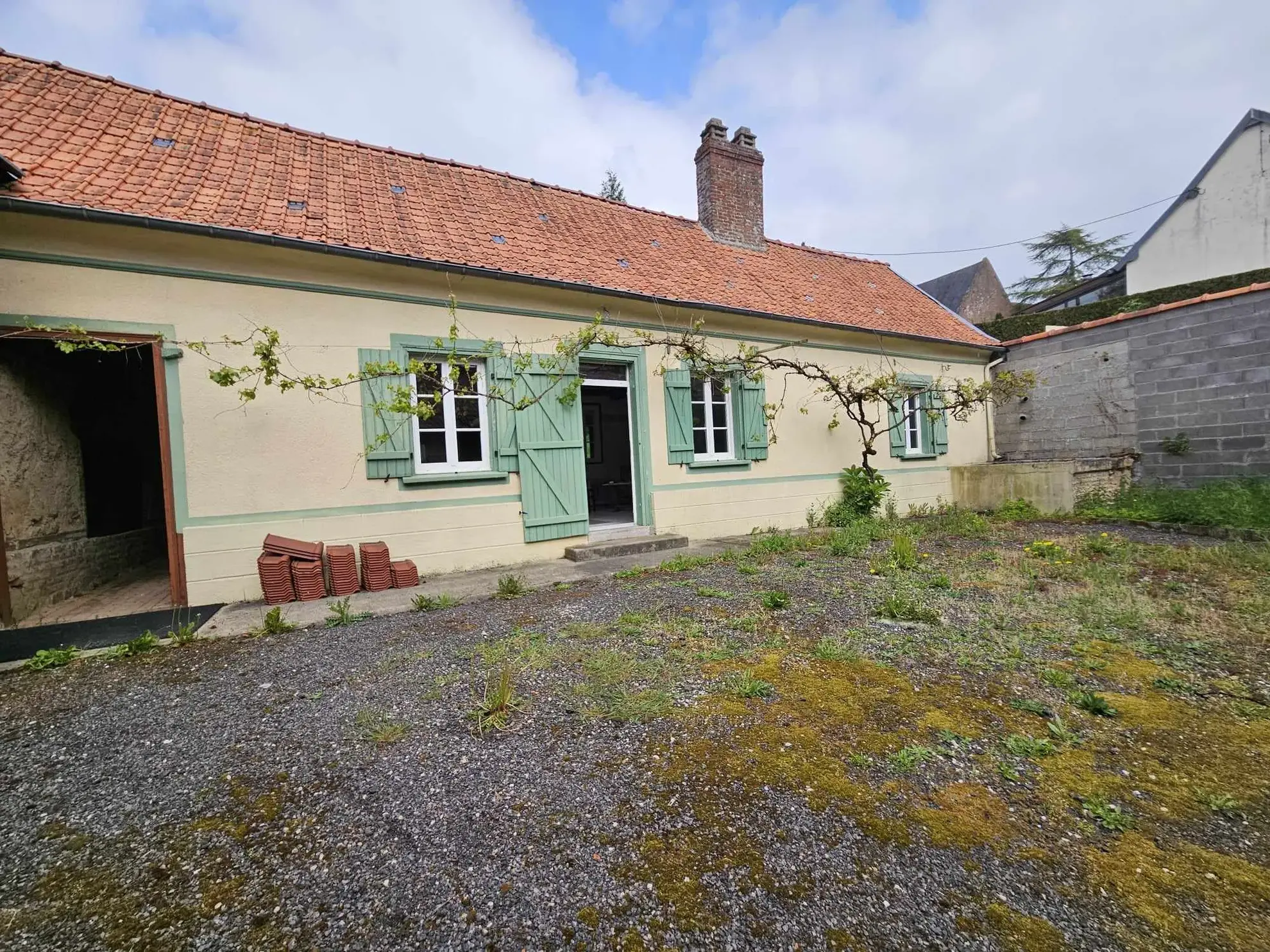 Fermette picarde à vendre près d'Abbeville, charmant cadre rural