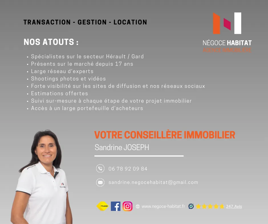 Appartement T4 à Lunel de 76,7 m² avec balcon et parking privé 