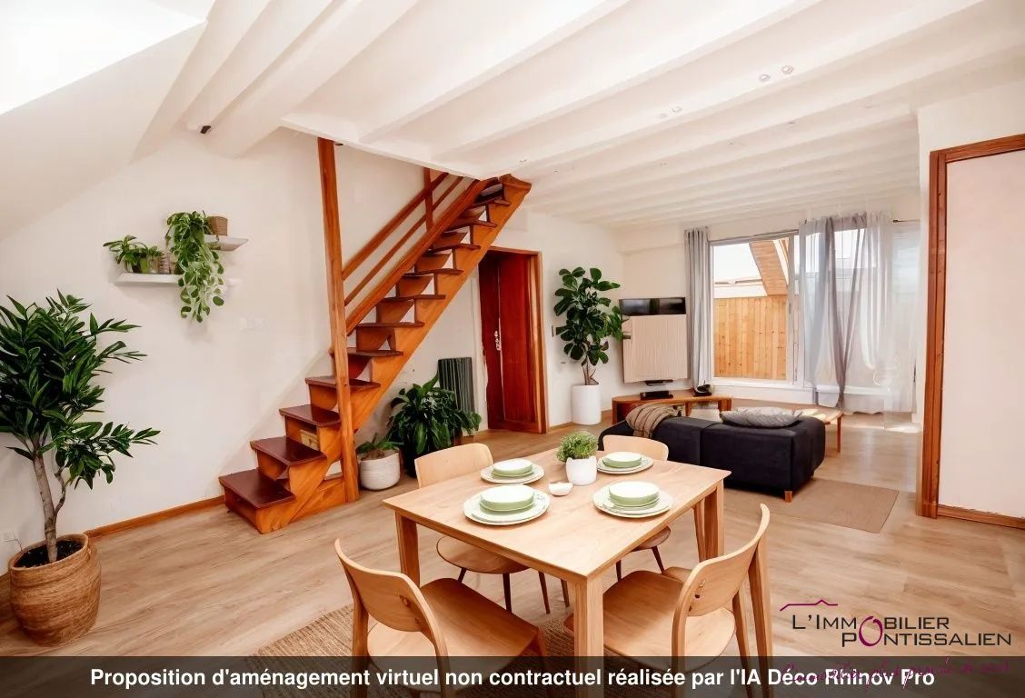 Appartement duplex 2 pièces avec loggia et cave à Pontarlier centre-ville
