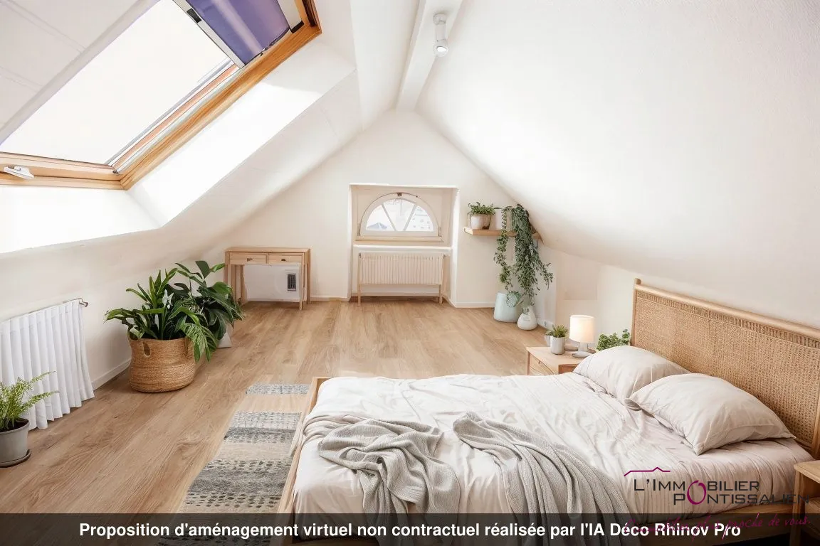 Appartement duplex 2 pièces avec loggia et cave à Pontarlier centre-ville 