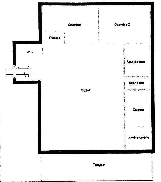 Appartement T3 de 71,54 m² à Nantes avec grande terrasse plein sud 