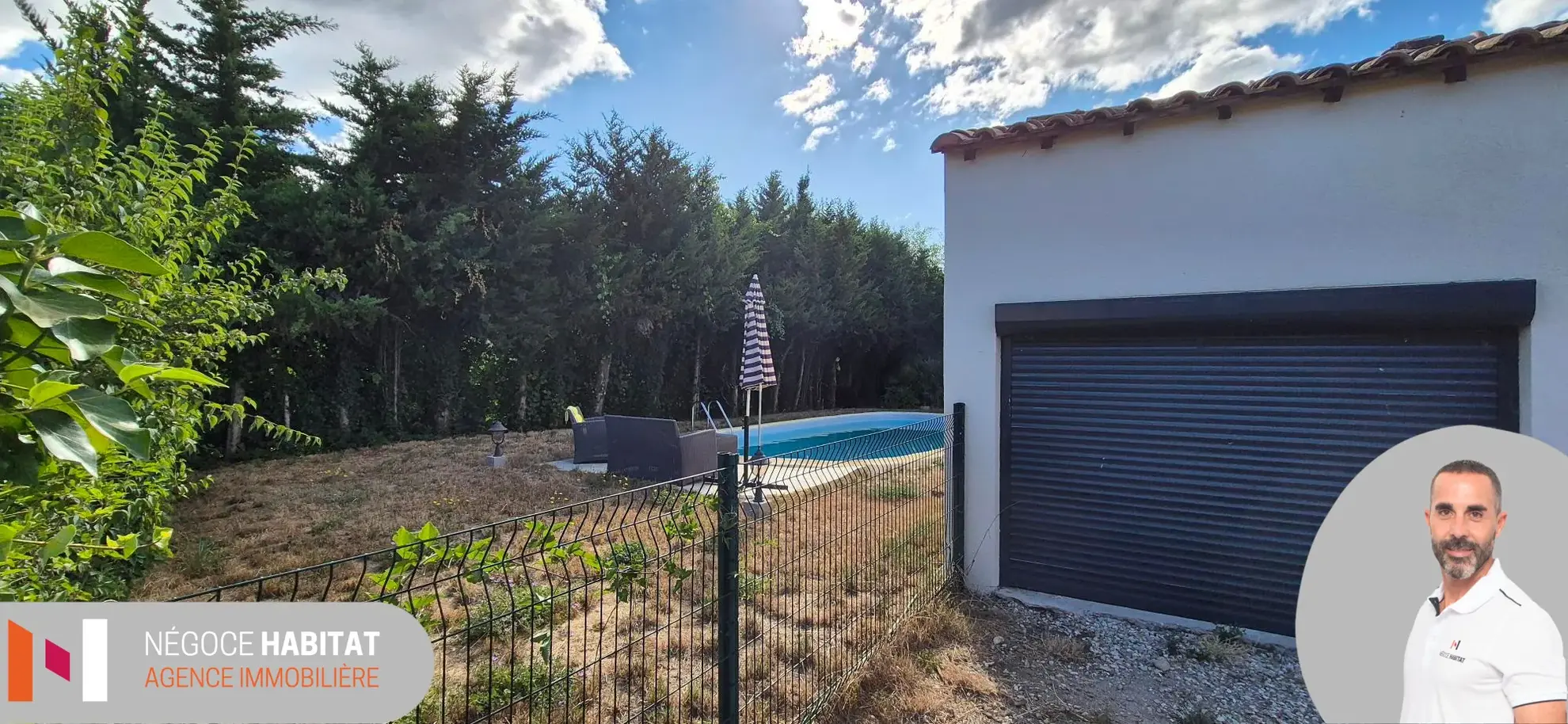 Terrain à bâtir de 283 m² avec garage et piscine à Saint-Mamert-du-Gard 