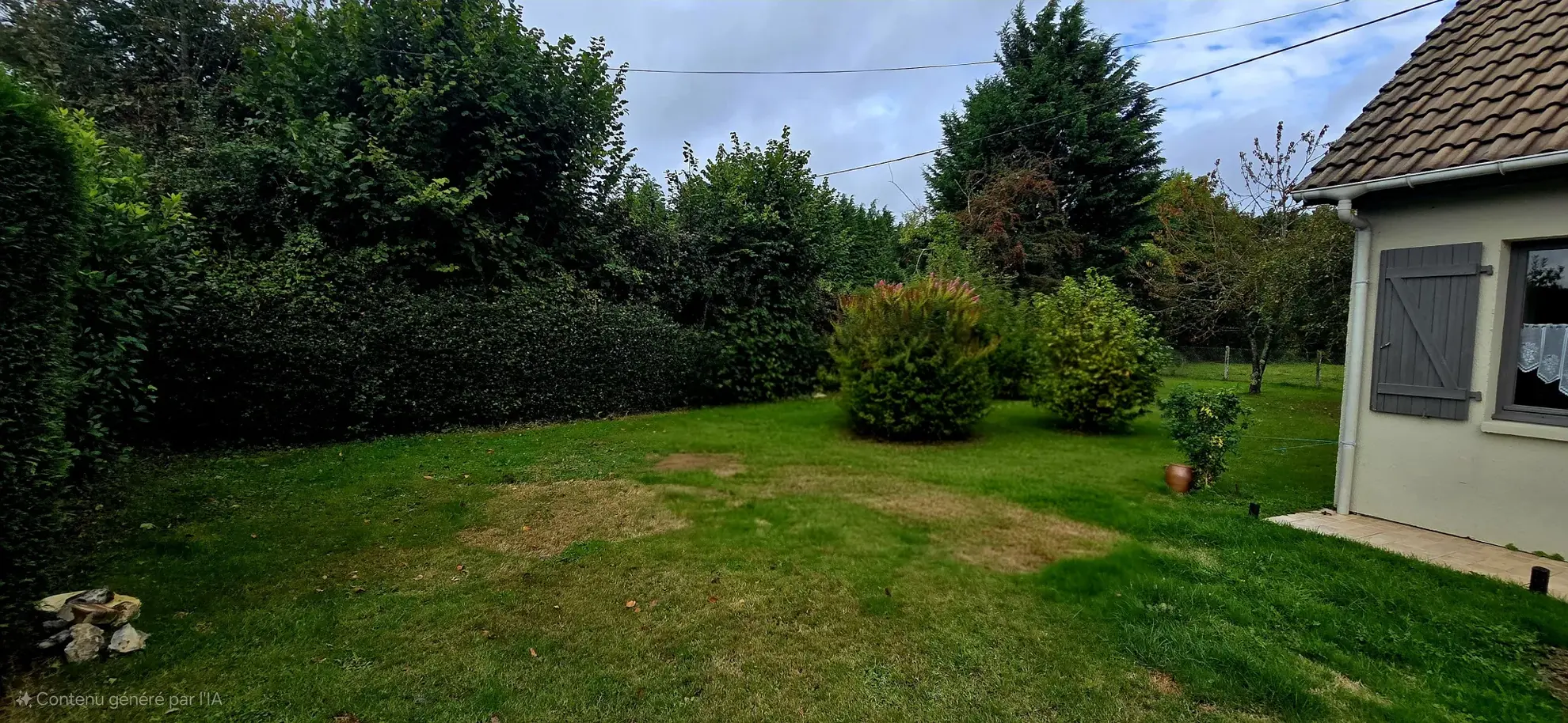 Maison plain-pied à vendre à Cormeilles avec garage et vue sur prairie 