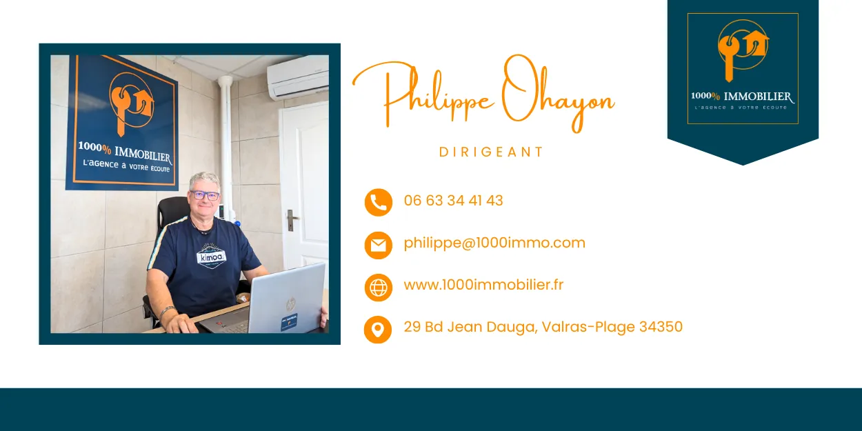 Appartement T2 de 41 m² avec terrasse à Valras Plage près des plages 