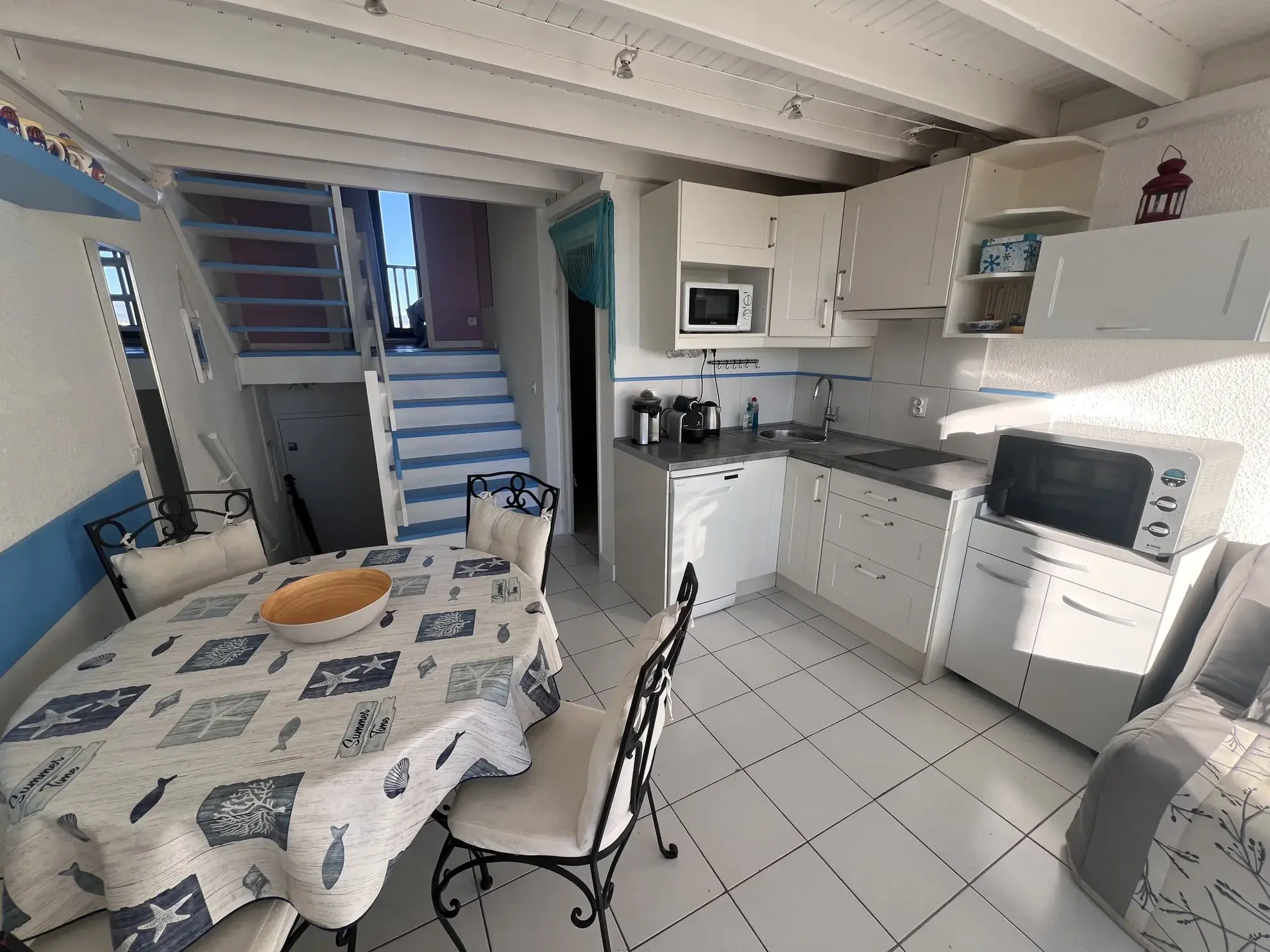 Appartement duplex rénové avec vue sur port et Pyrénées à Barcares 