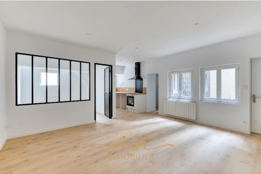 F3 rénové de 57m² à Rouen Centre - Appartement de prestige avec prestations de qualité 