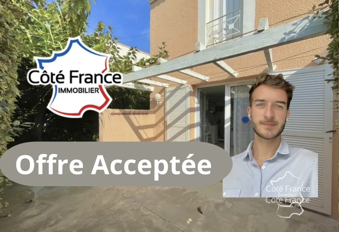 Charmante villa T3 de 37 m² avec terrasse à Marseillan-Plage, proche de la mer