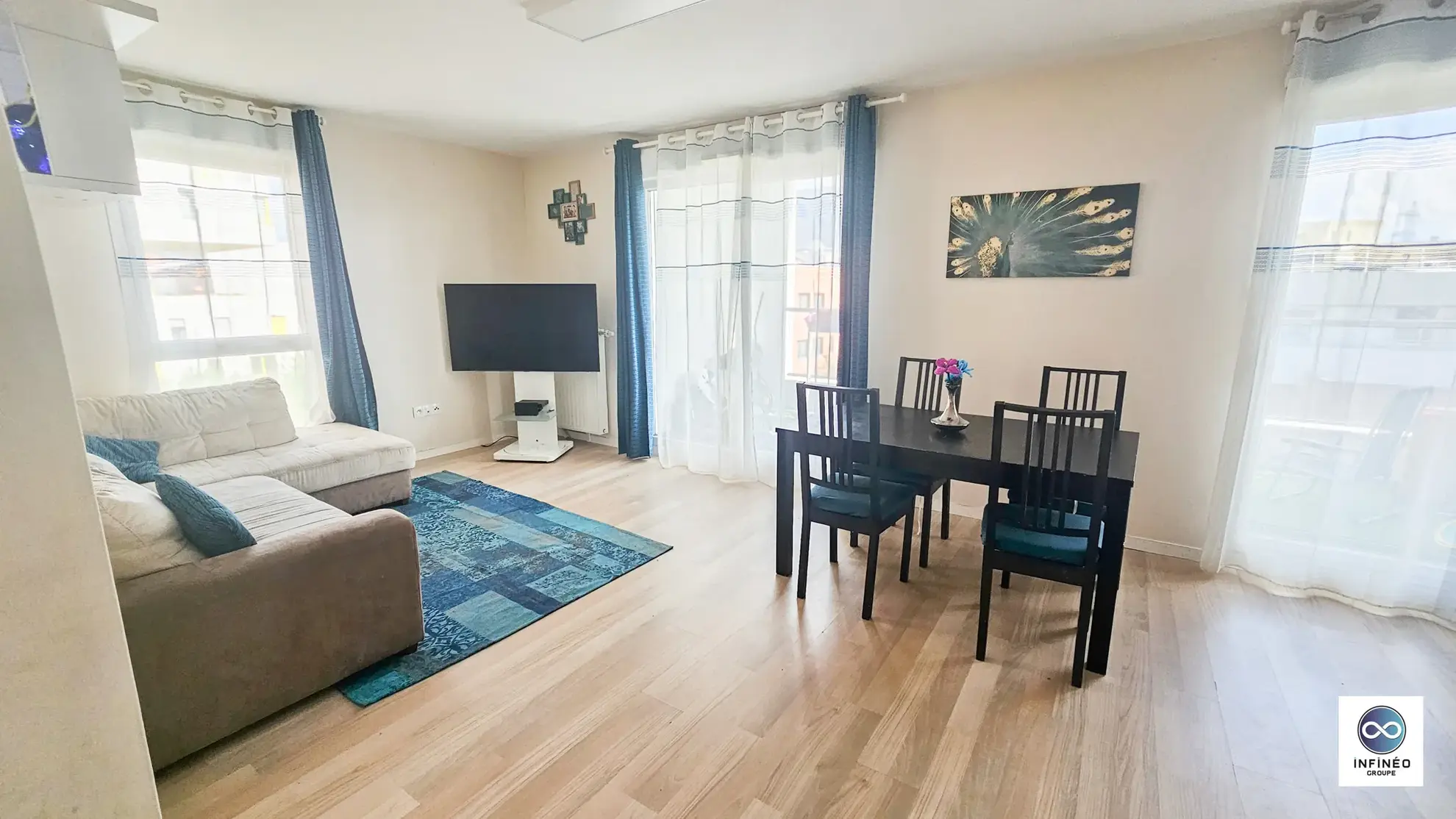 Appartement T4 lumineux de 80,49 m² avec balcon et deux stationnements à Évry-Courcouronnes