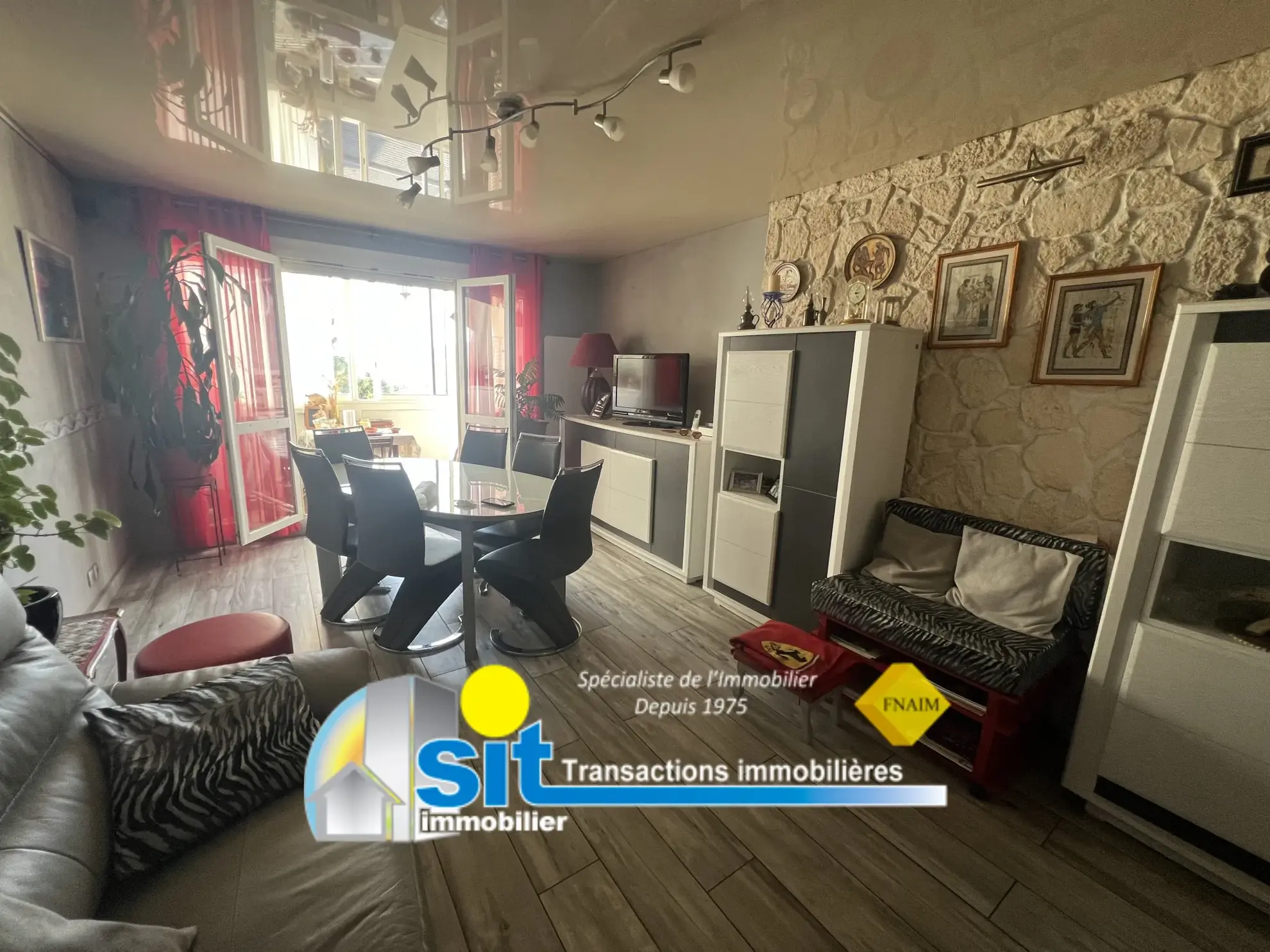 Appartement T3 rénové avec garage à Saint-Romain-en-Gal, proche Vienne