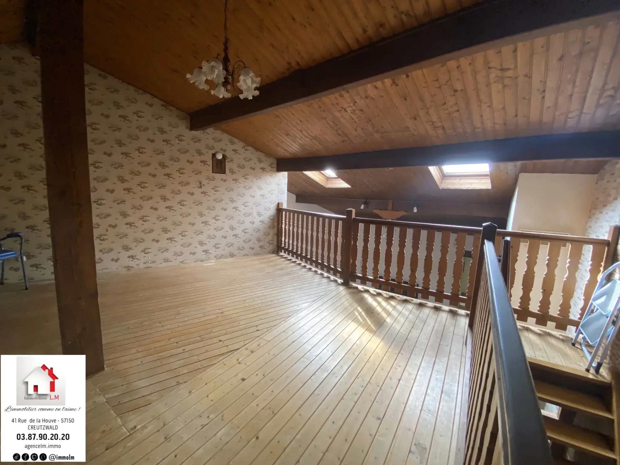 Maison F5 à Rémering avec garage, cuisine équipée, pièces mansardées, à vendre 