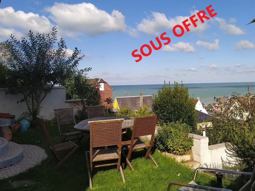 Maison avec vue mer à Ault - Jardin, garage et terrasse