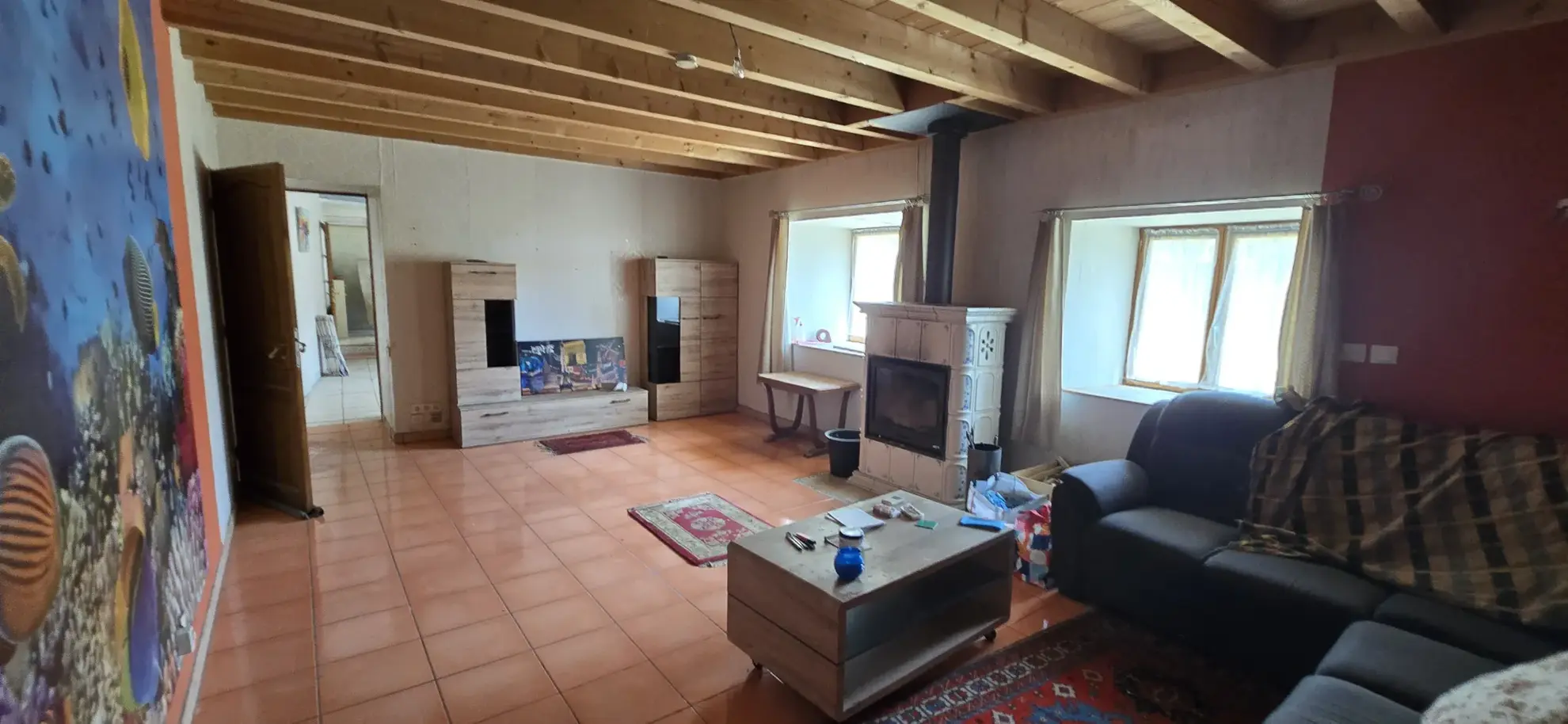 Maison de village à Servin de 191 m² avec deux unités, garage et terrain - Excellent potential d'investissement 