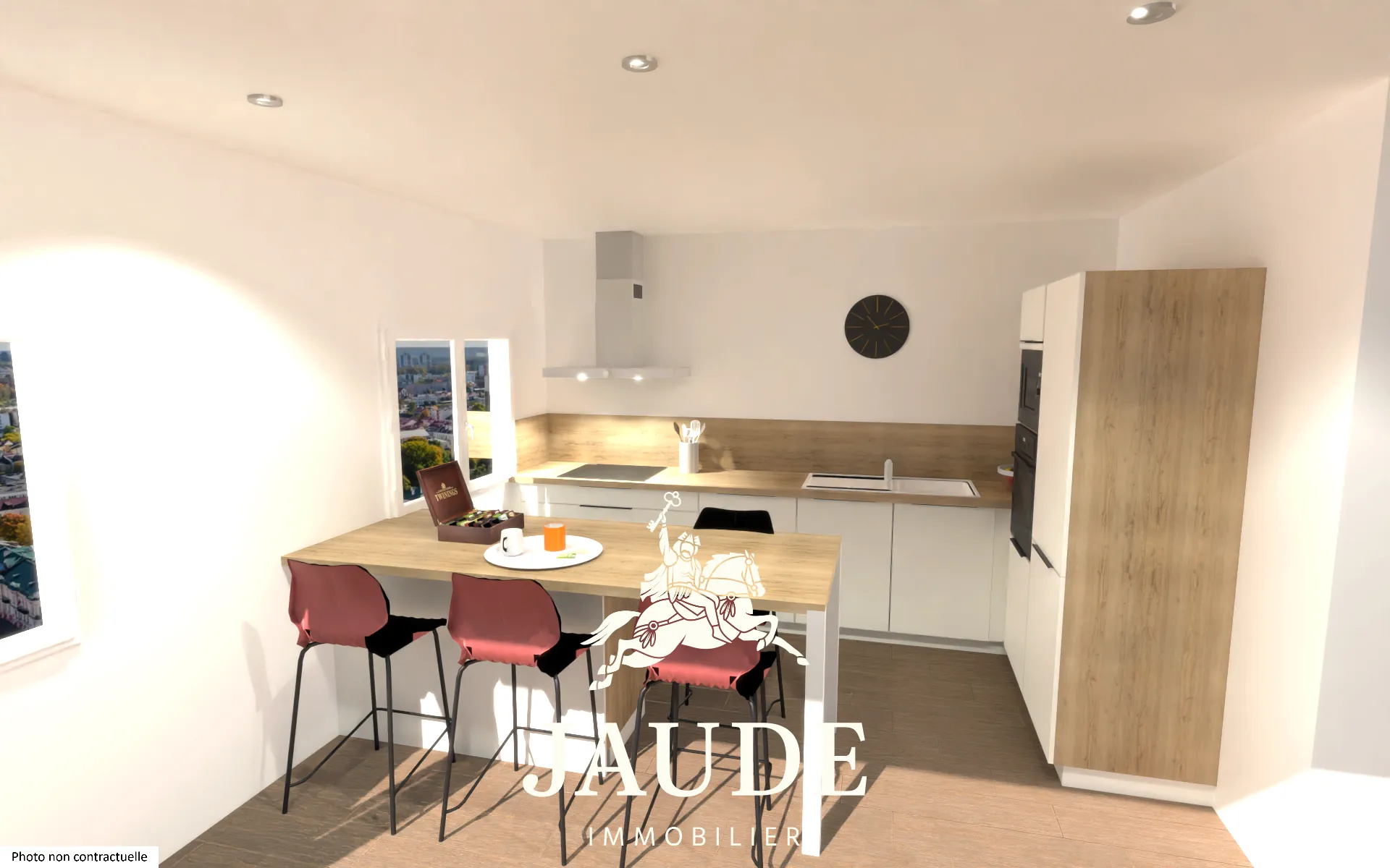 Appartement T3 rénové de 70m² avec parking à Clermont-Ferrand - Vue dégagée 