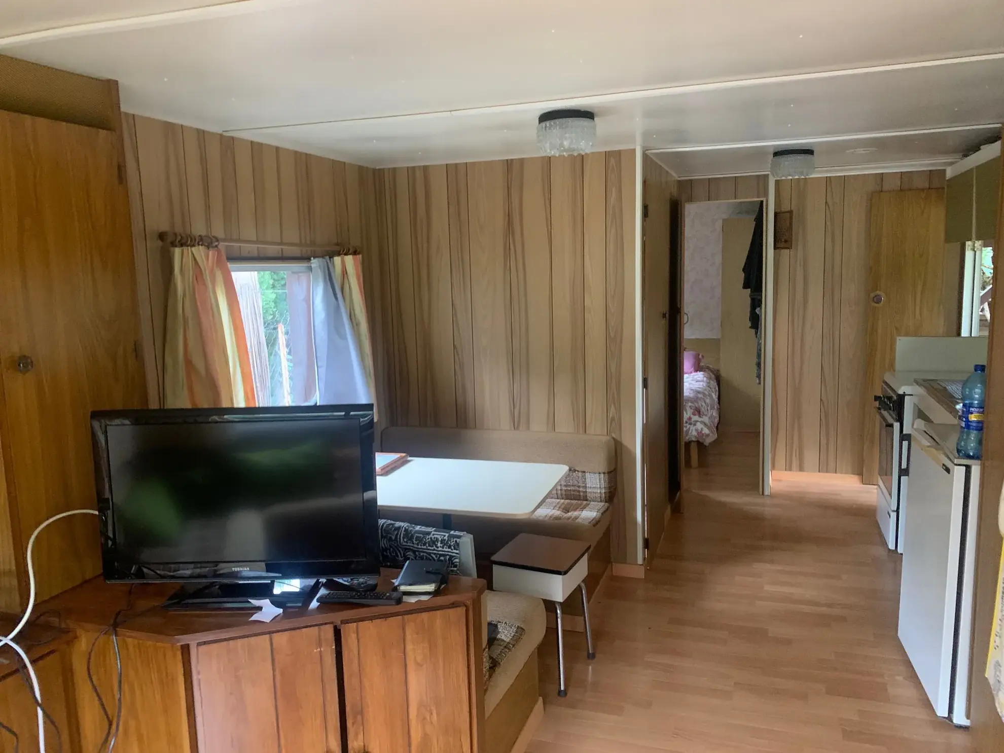 Terrain arboré avec mobil-home à vendre à Argeles-sur-Mer dans résidence sécurisée 