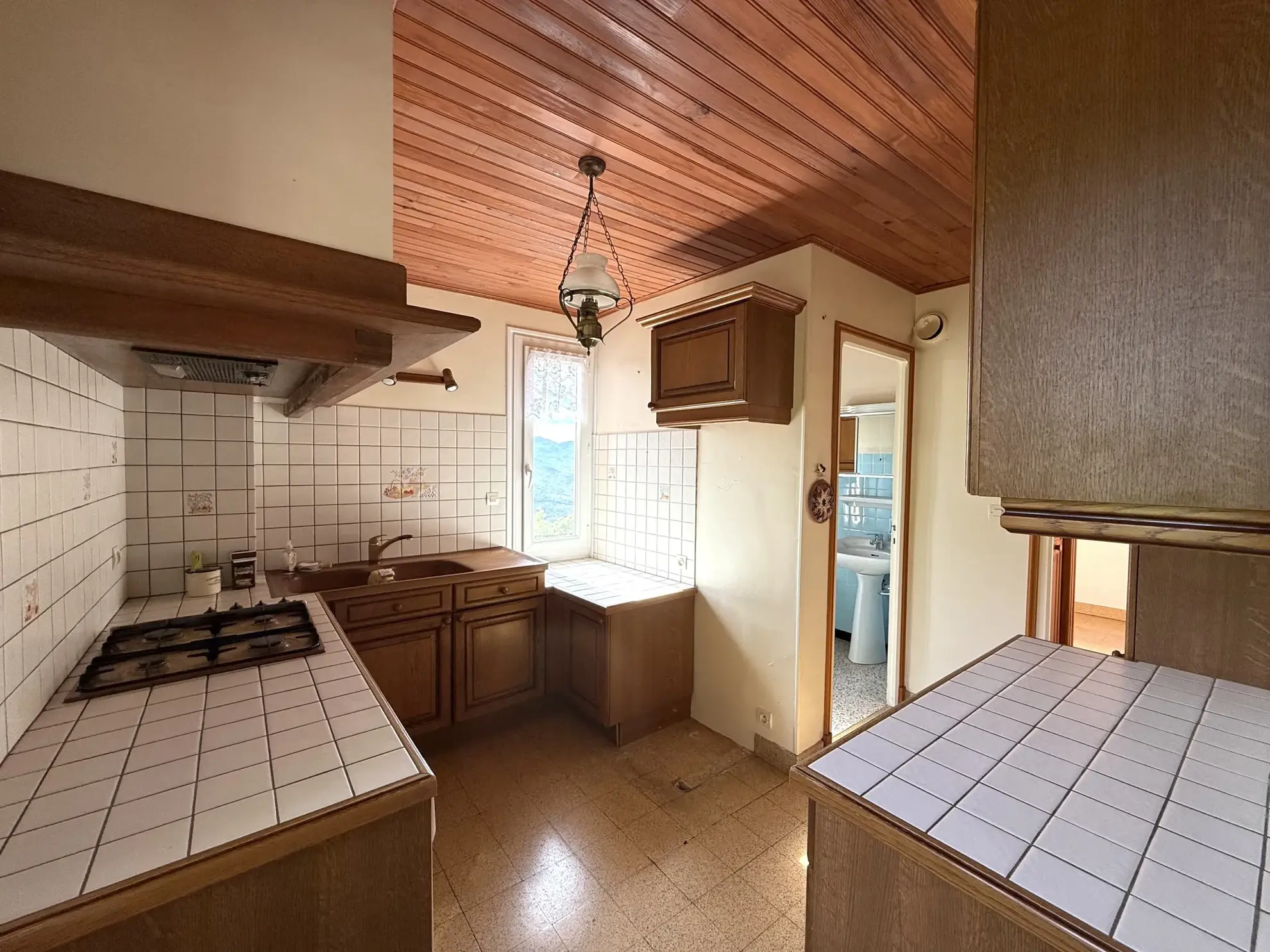 Maison lumineuse orientée plein sud avec terrasse et terrain arboré à Montferrer 