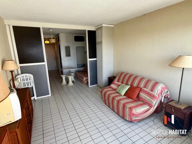 Studio avec Vue Mer, Terrasse et Parking à La Grande Motte 