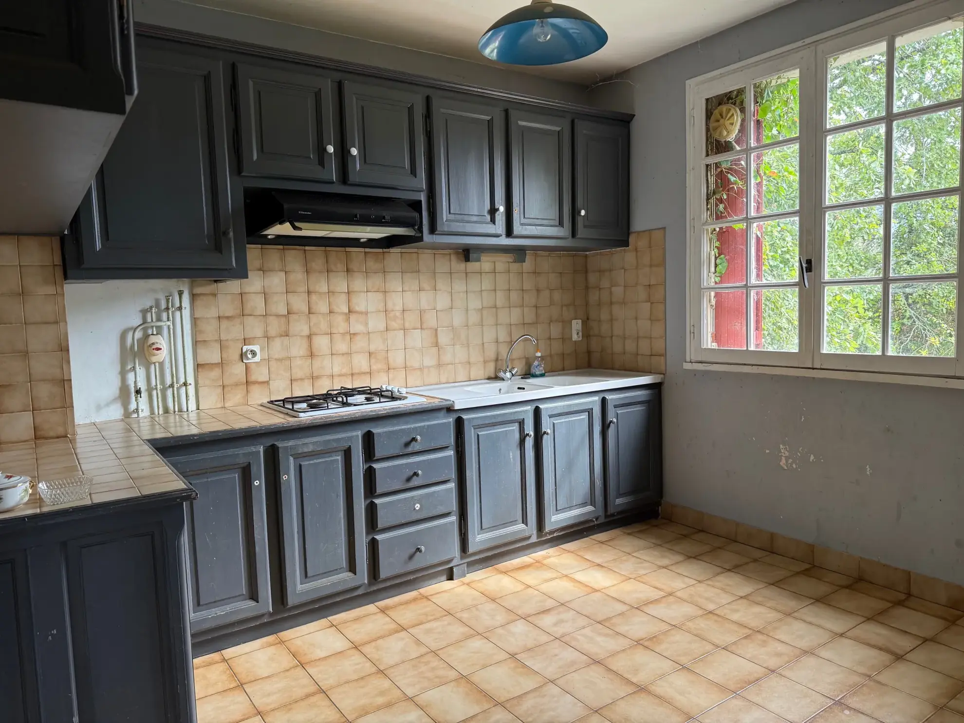 Belle propriété à Lacapelle Biron avec deux maisons, terrain de 4000 m² et multiples possibilités d’aménagement 