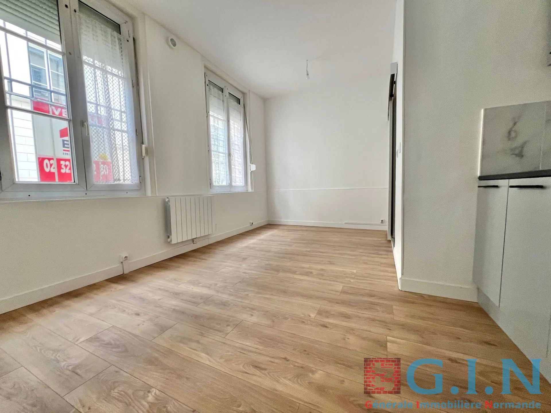 Charmant studio rénové de 17,30 m² à Rouen proche place Cauchoise 