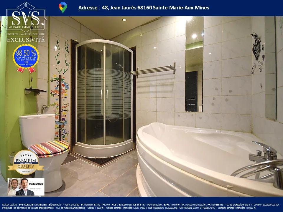 Appartement T4 de 70,61 m² avec jardin, cave et grenier à Sainte-Marie-Aux-Mines 