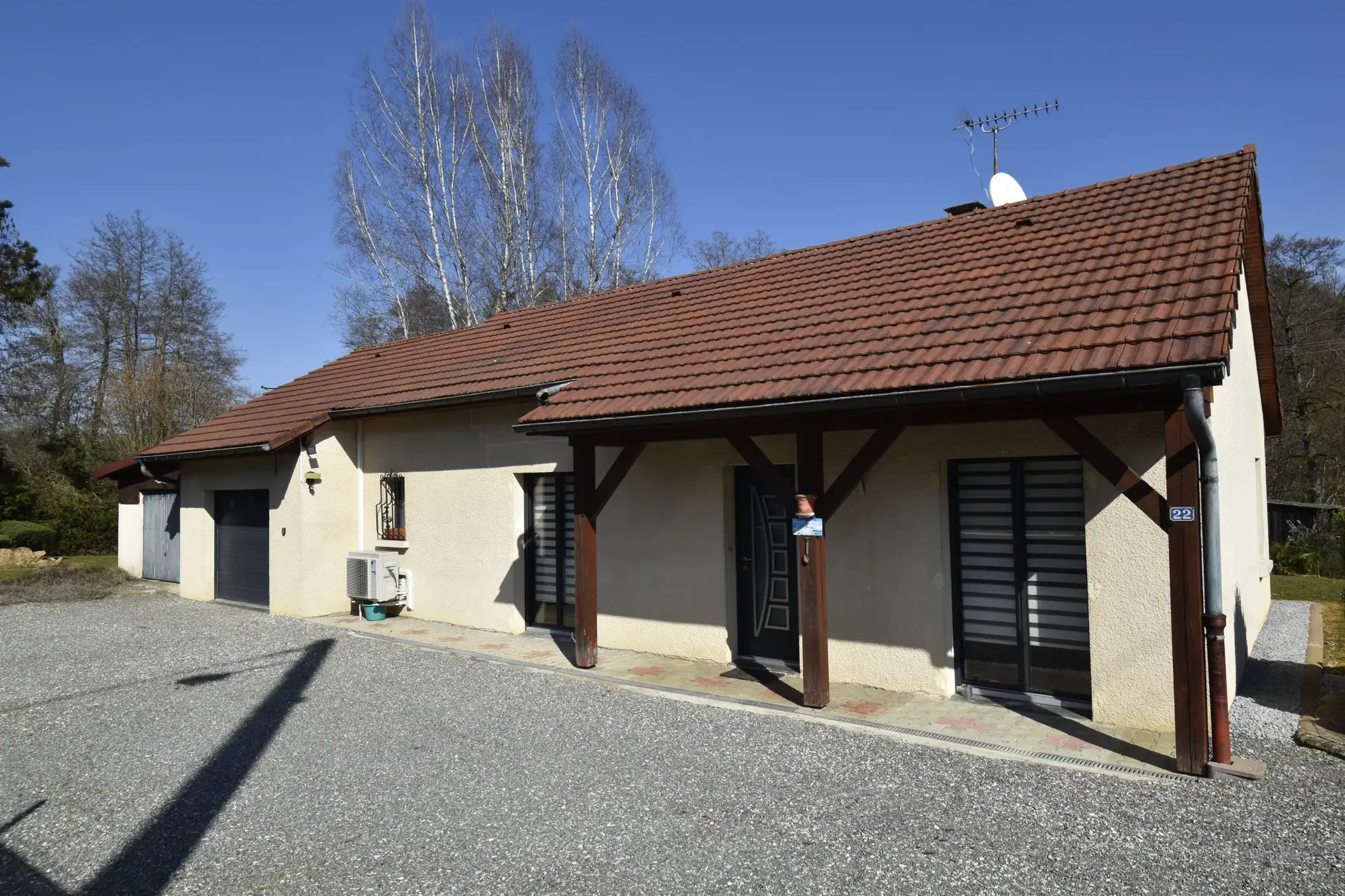 Maison individuelle de plain-pied avec 3 chambres à Pompierre-sur-Doubs 