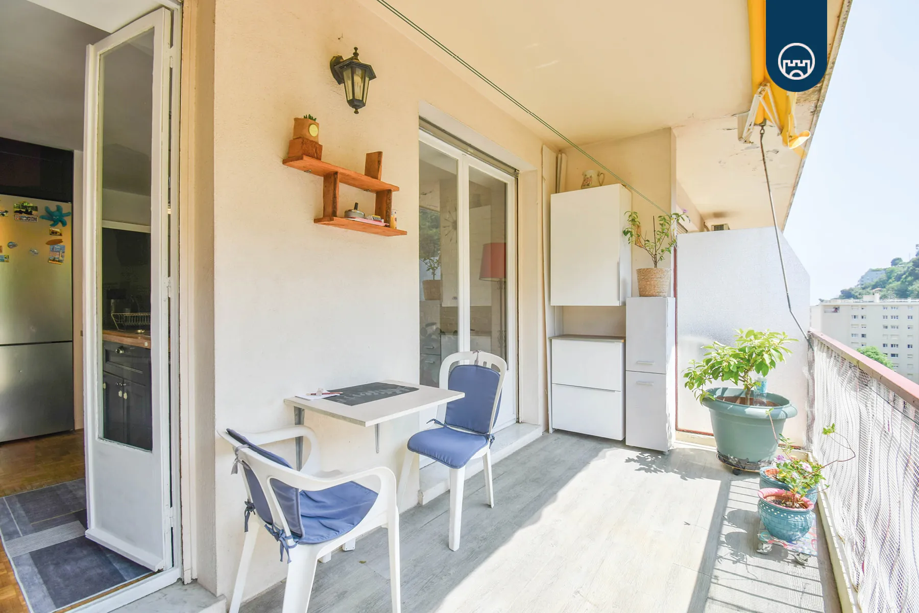 Appartement 3 pièces à Nice Magnan - Dernier étage avec terrasse et Vue Dégagée 