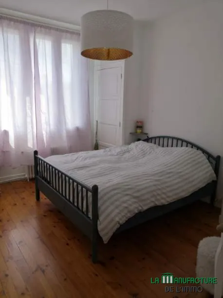 Appartement T3 rénové de 65,93 m² avec balcon et cave à Saint-Étienne 