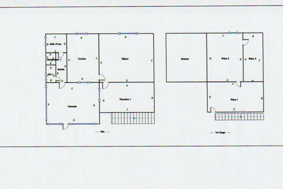 Maison ancienne de 87 m² avec grand terrain à Descartes (37160) 