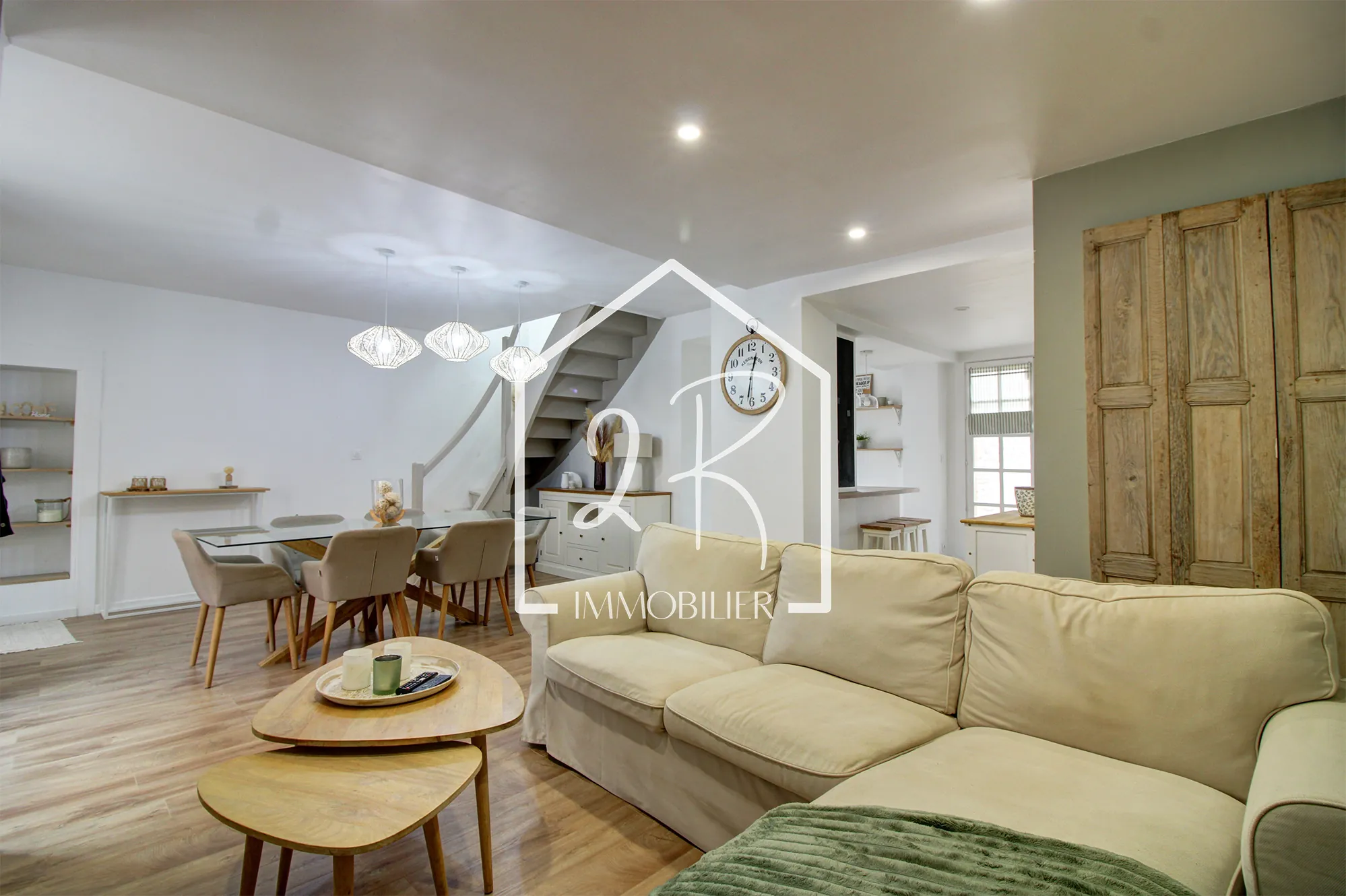 Maison de village rénovée de 103 m² avec terrasse au centre des Roches-de-Condrieu