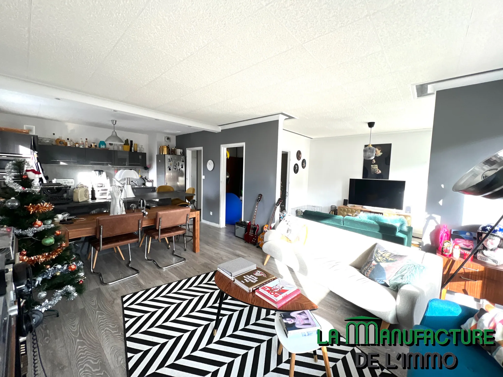 Appartement F3 avec balcon, cave et parking à Saint-Étienne 