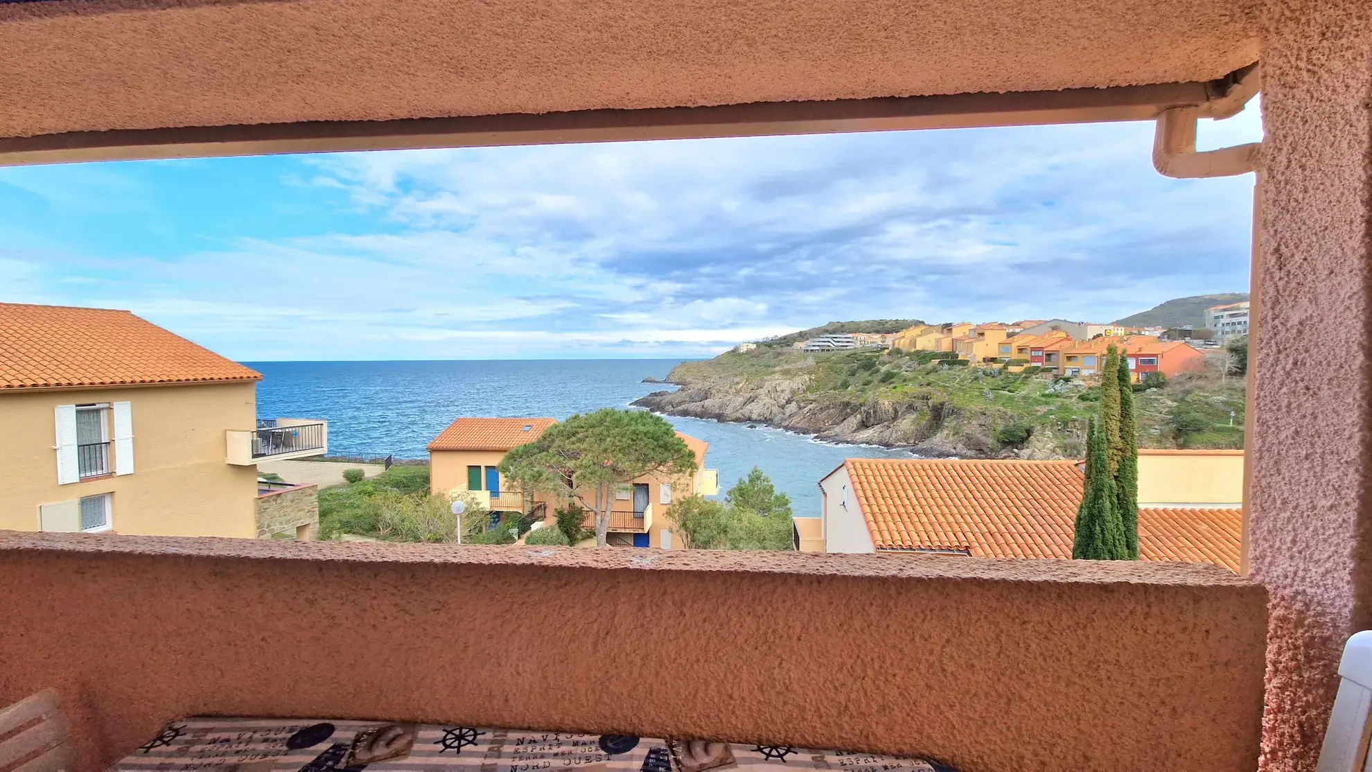 Appartement avec vue mer et parking à Collioure 