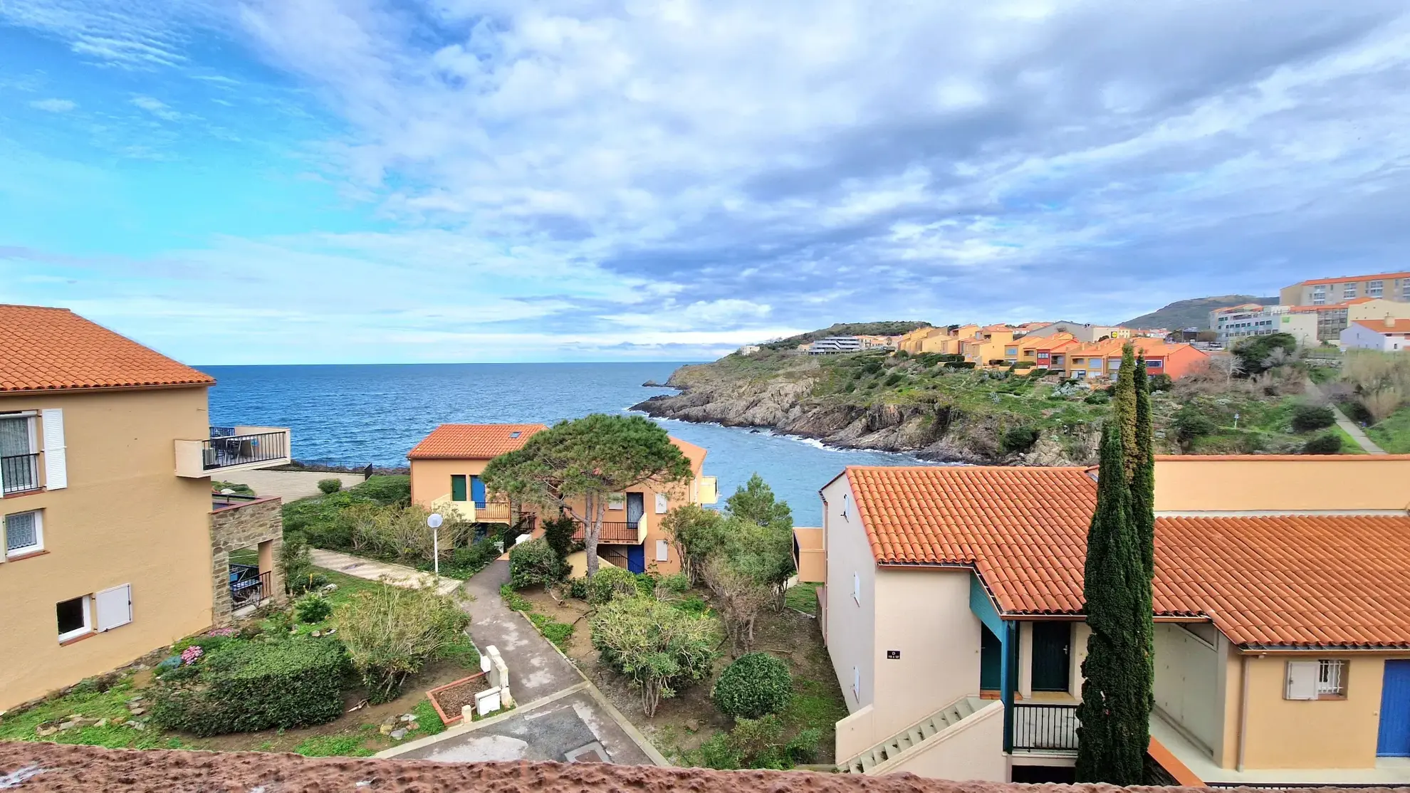 Appartement avec vue mer et parking à Collioure 