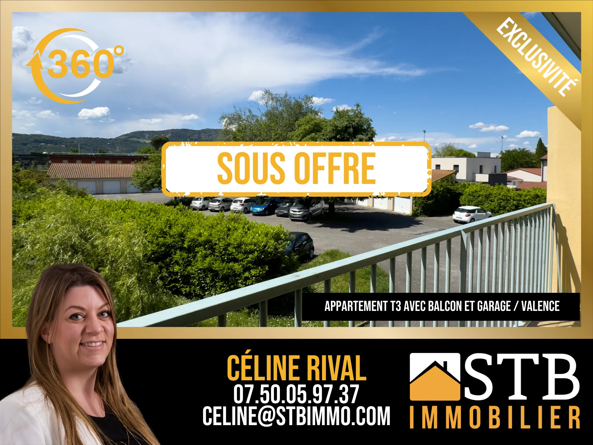 Appartement rénové de 61 m² avec balcon, garage et cave à Valence 