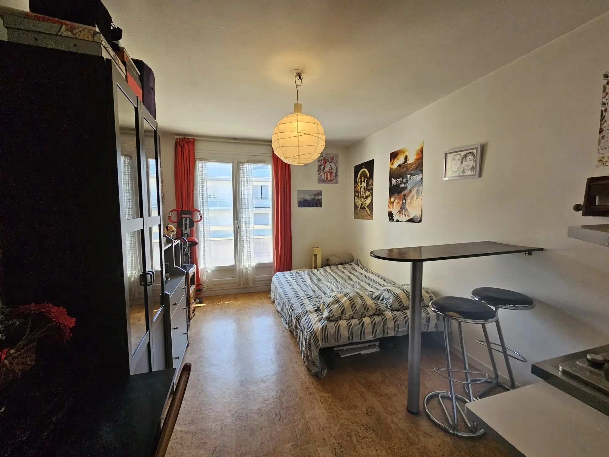 Studio de 18 m² avec balcon et cave à Clermont-Ferrand 