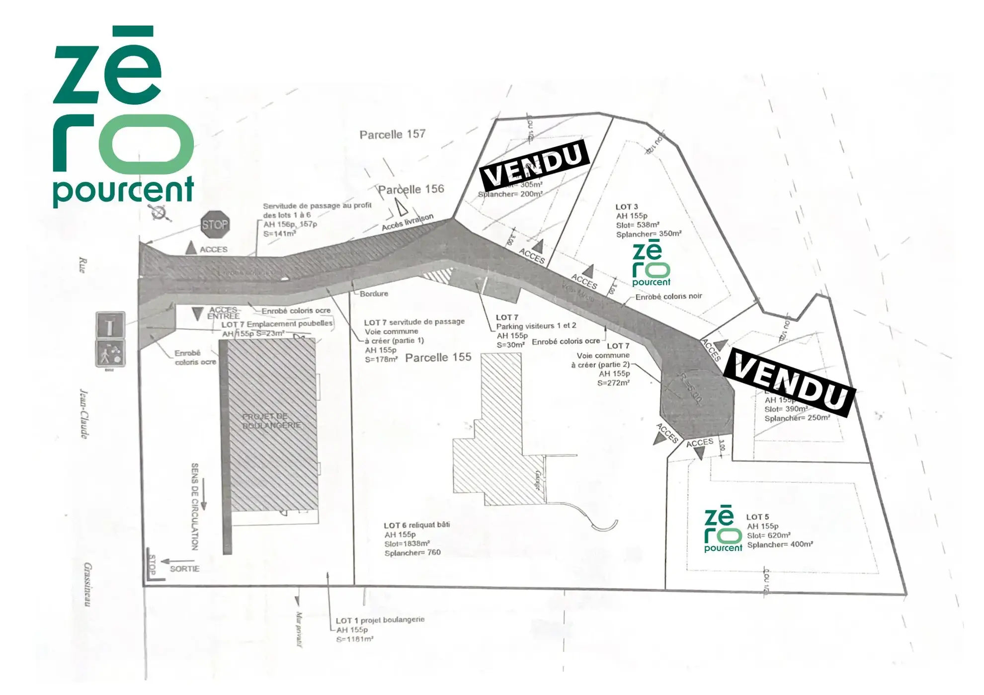 Terrain constructible de 538 m² à Légé, proche Nantes et La Roche-sur-Yon 