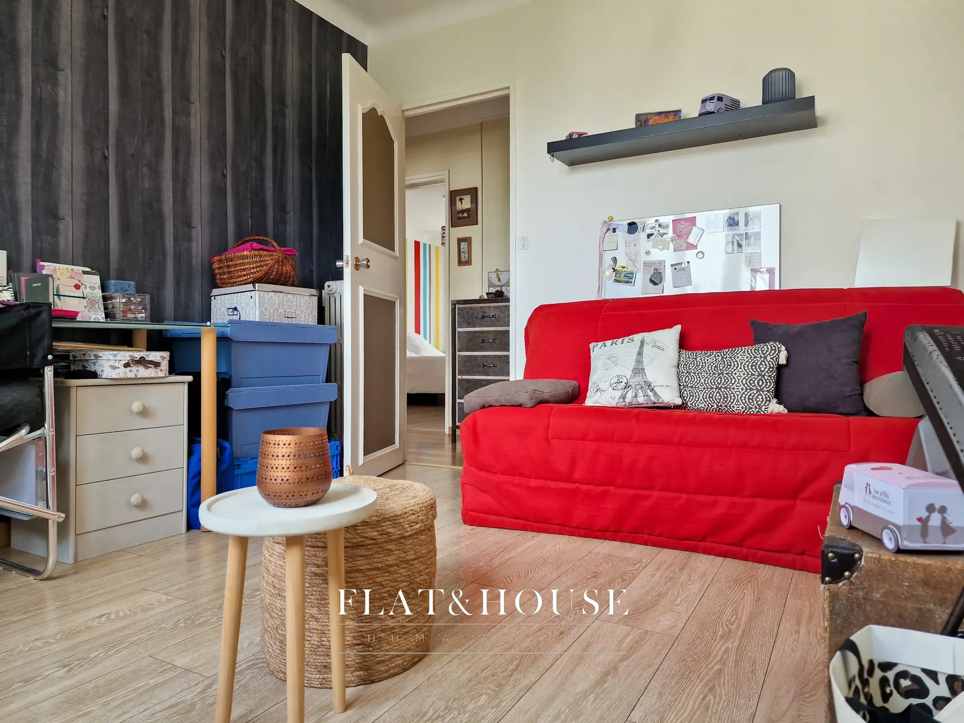 Appartement traversant de 92 m² avec 3 chambres, parking et cave à Nantes 