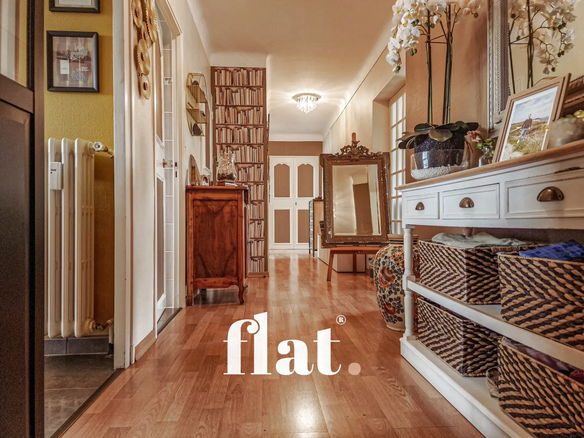 Appartement traversant de 92 m² avec 3 chambres, parking et cave à Nantes 