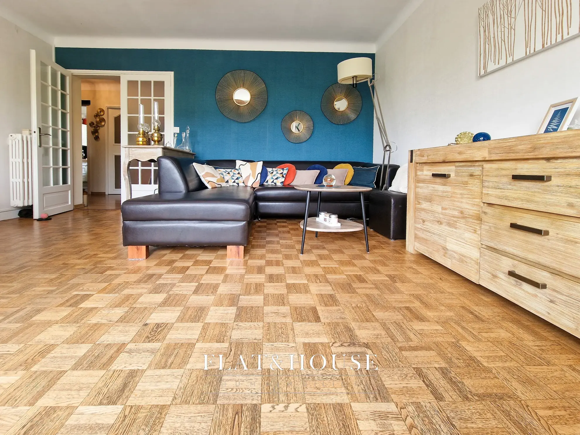 Appartement traversant de 92 m² avec 3 chambres, parking et cave à Nantes 