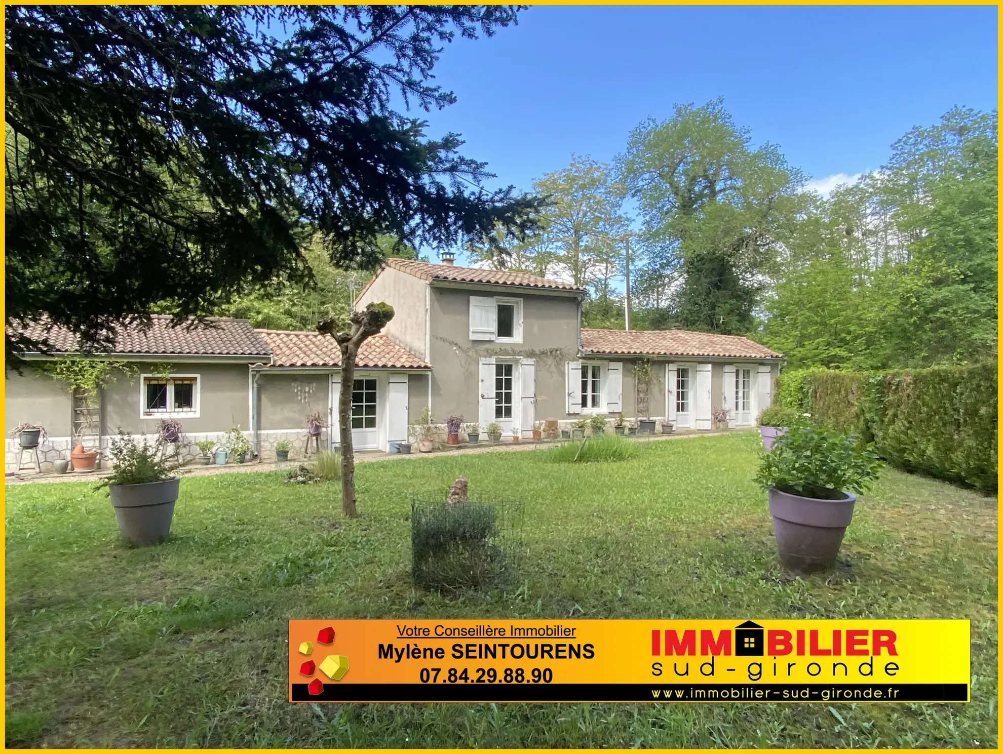 Maison à vendre à 10 km de Langon, au cœur de la forêt dans le Sauternais