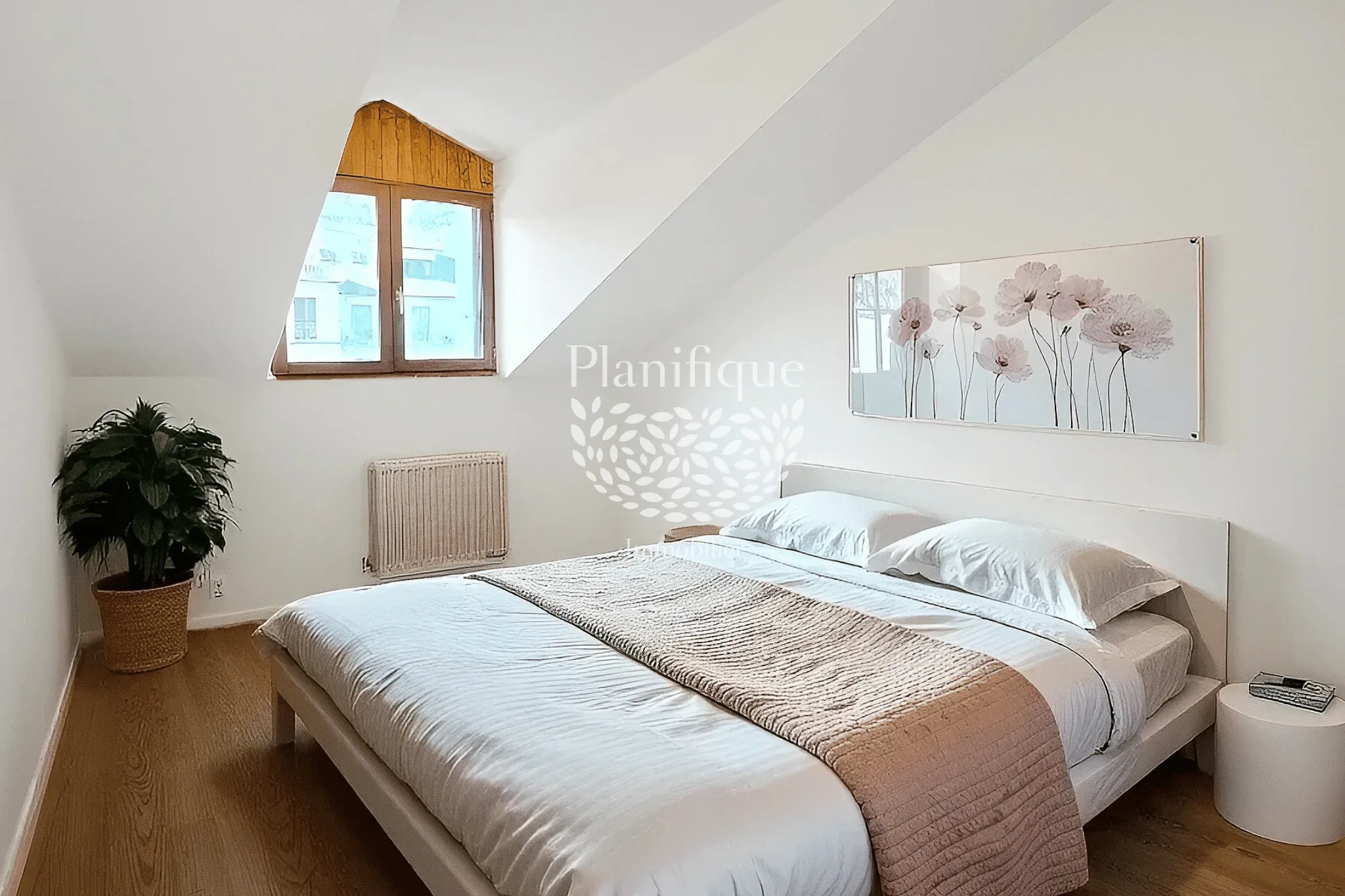 Bell appartement T2 de 43 m² avec balcon à Amphion, Publier 