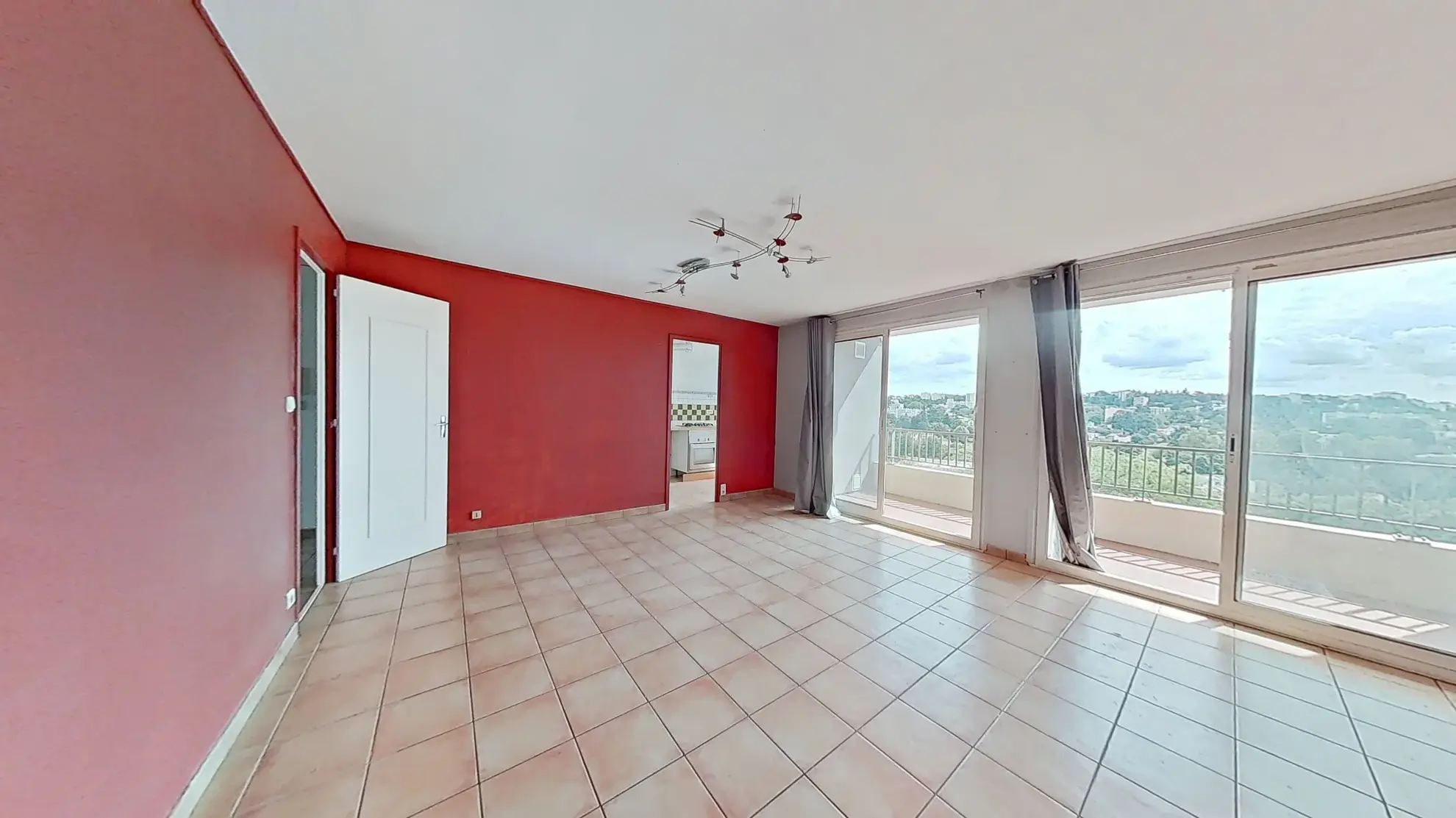 À vendre appartement T3 bis de 66,41 m² à Écully, vue dégagée et environnement calme