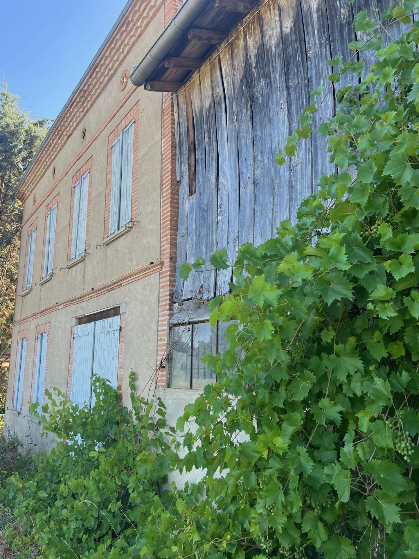 Maison à rénover avec dépendances et vue sur les Pyrénées à Lézat-sur-Lèze