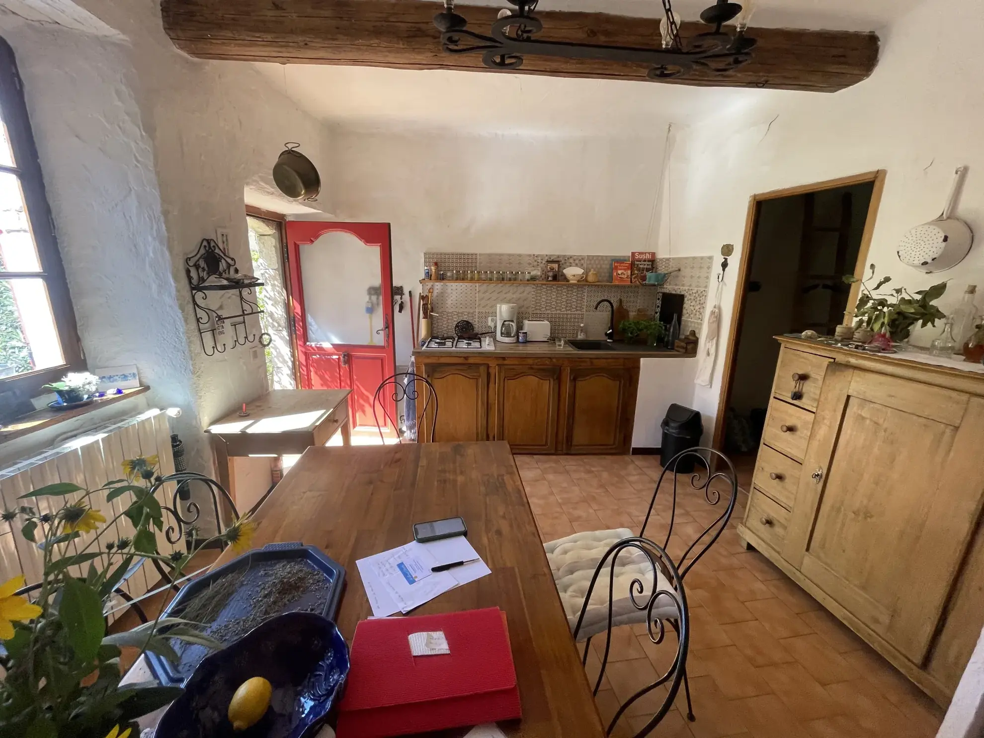 Maison de village en pierre avec vue sur le Gardon à Mialet - Charme et potentiel 
