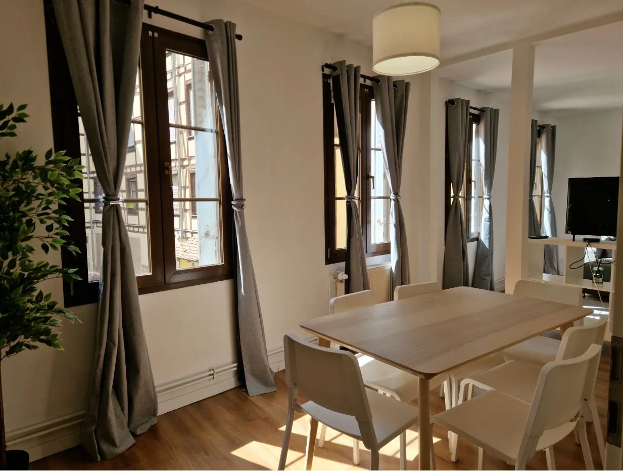Appartement lumineux de 3 pièces rénové avec cave au centre de Strasbourg