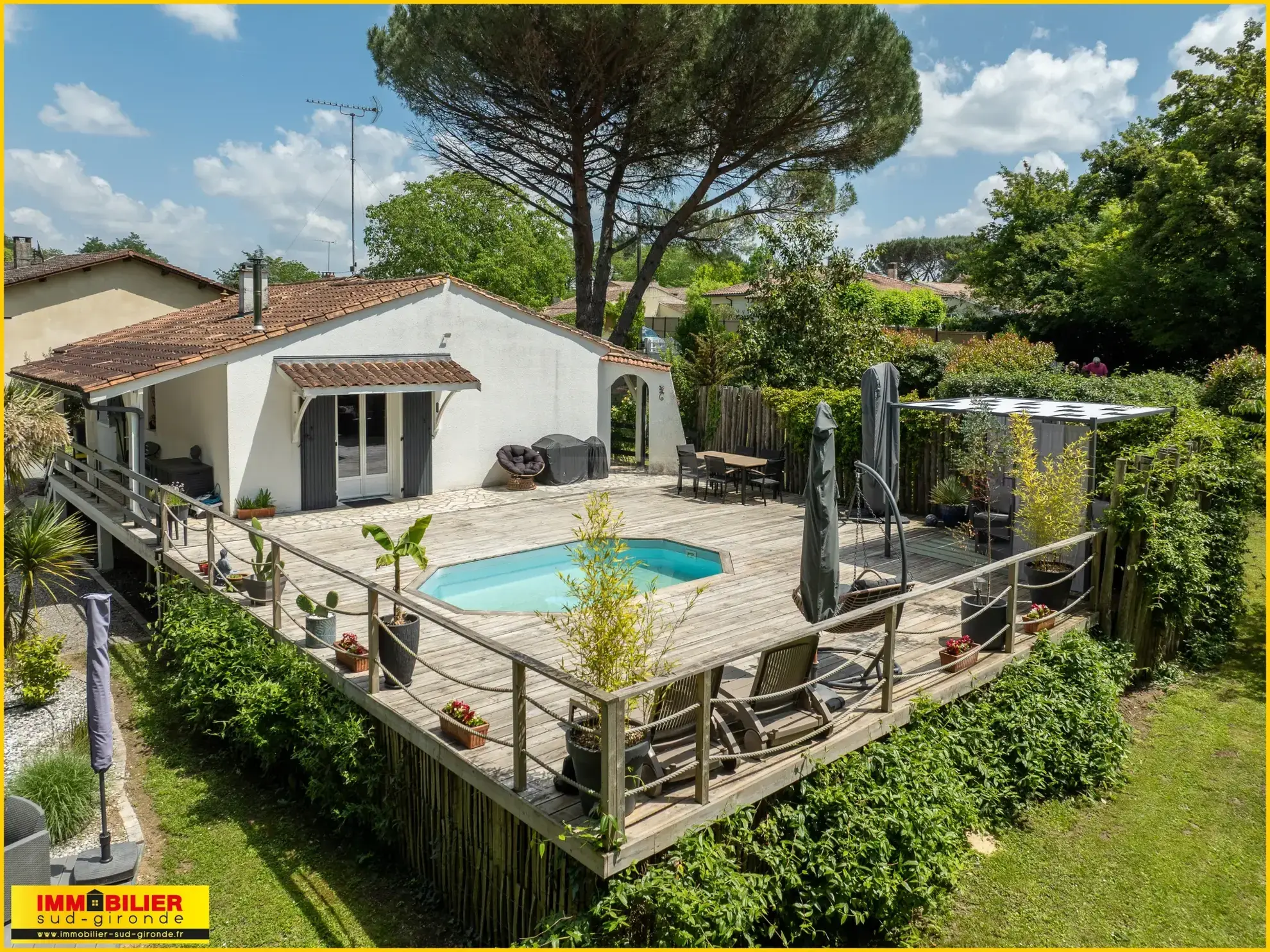 Vente maison avec piscine à Barsac dans un environnement idyllique 