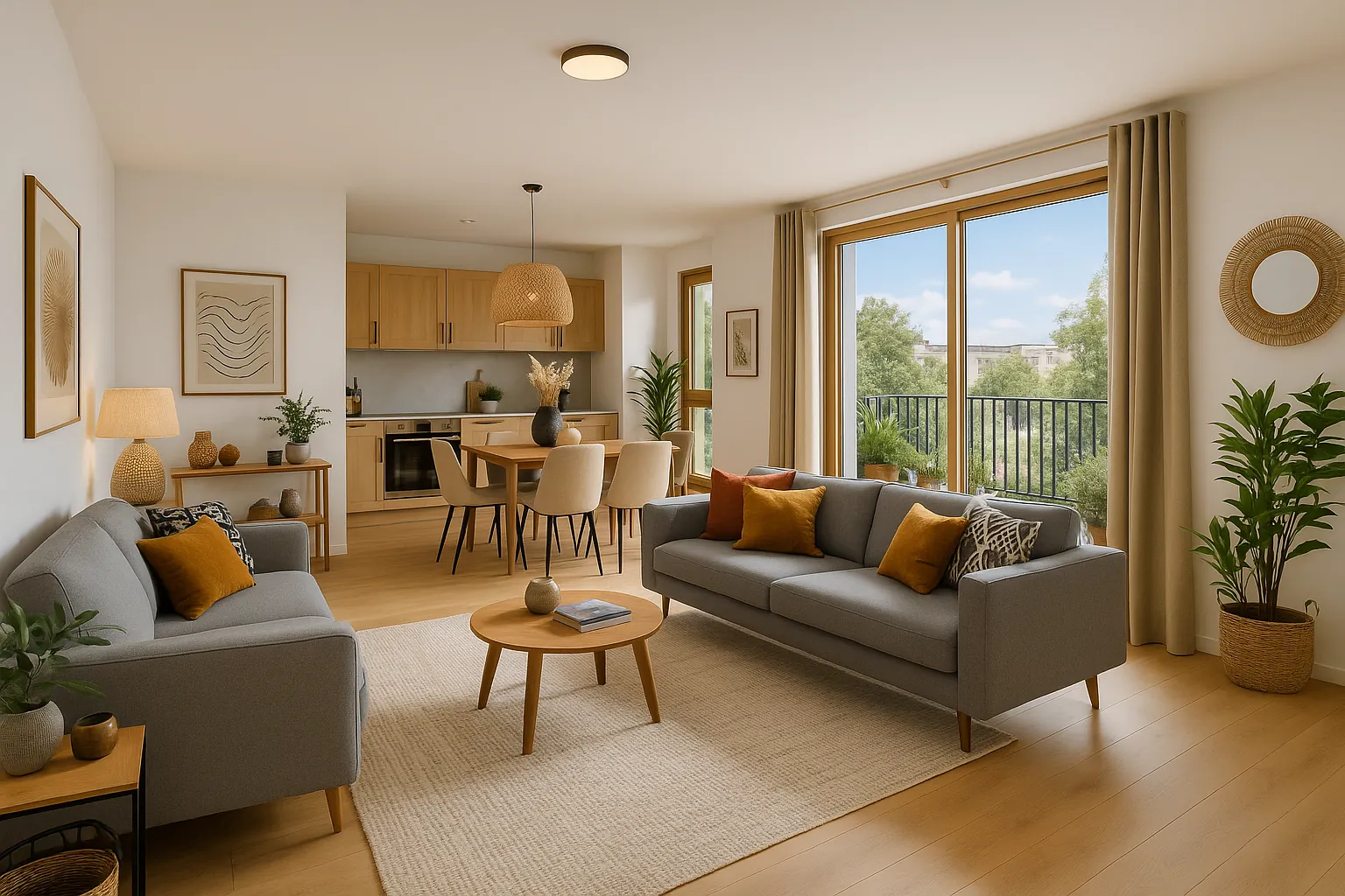 Appartement 4 pièces moderne avec balcon à Goussainville 