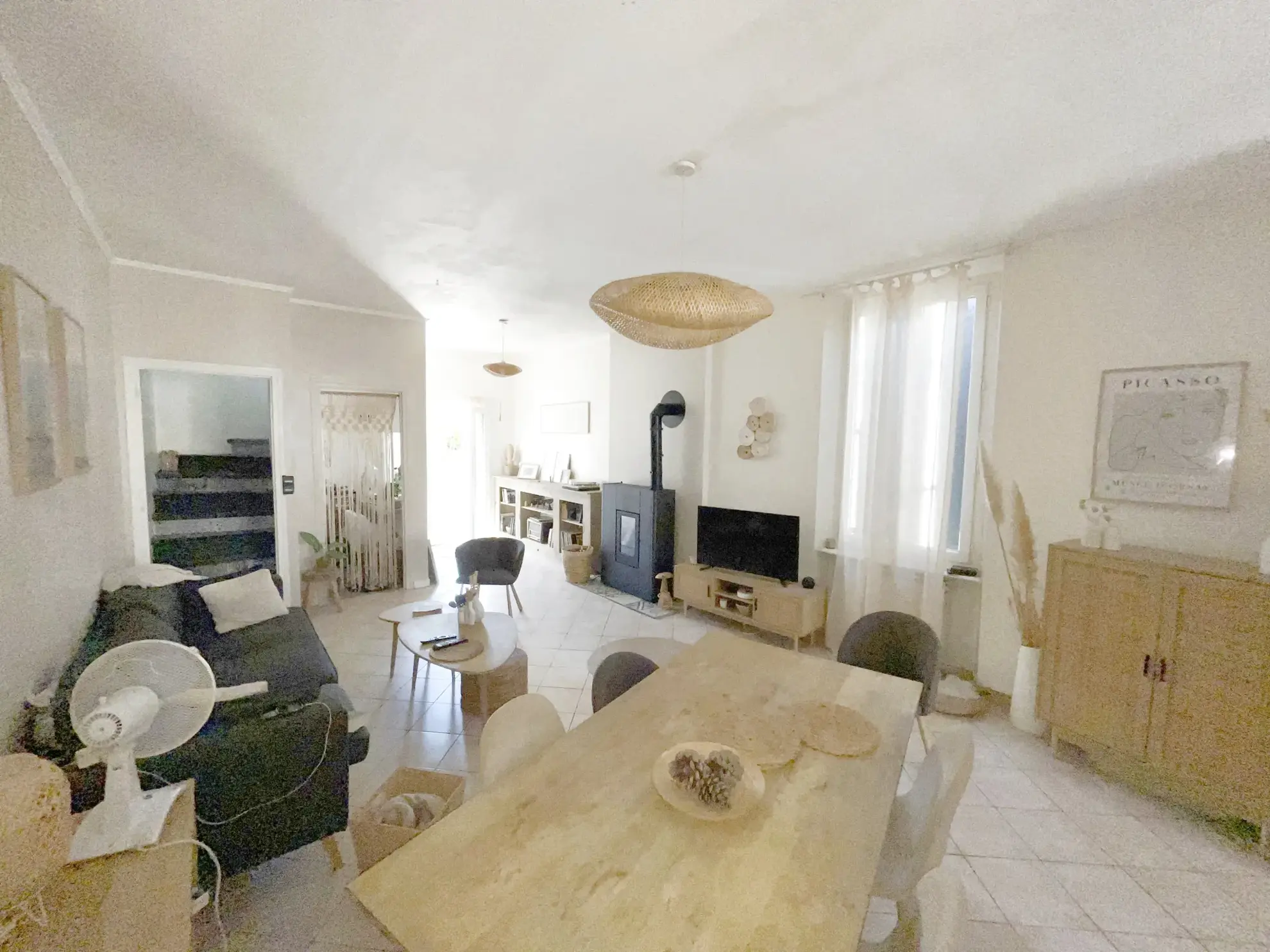 Maison de village 3 faces rénovée avec jardin à Puicheric proche Carcassonne 