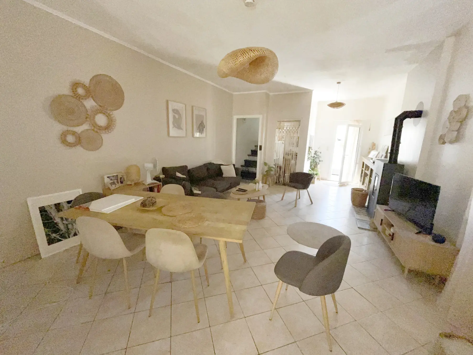 Maison de village 3 faces rénovée avec jardin à Puicheric proche Carcassonne 