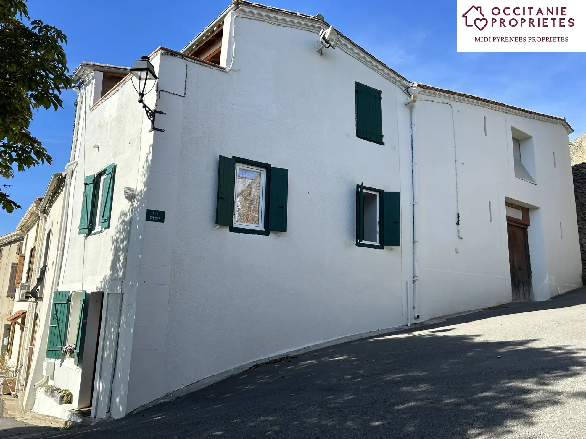 Maison de village avec grange et vue imprenable à Villelongue d'Aude