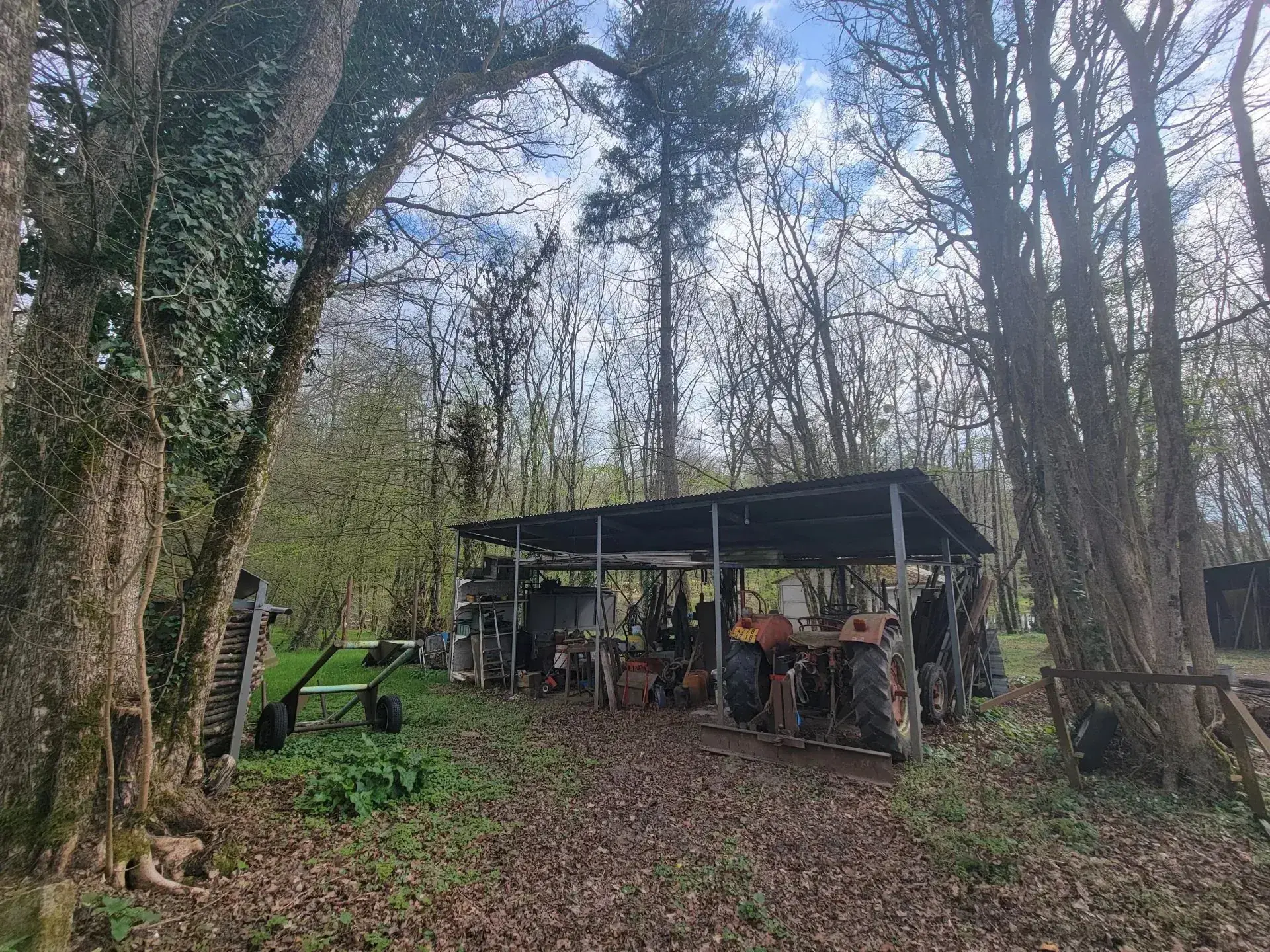Terrain avec étangs à vendre à La Guerche-sur-l'Aubois, idéal pour passionnés de nature et pêche 